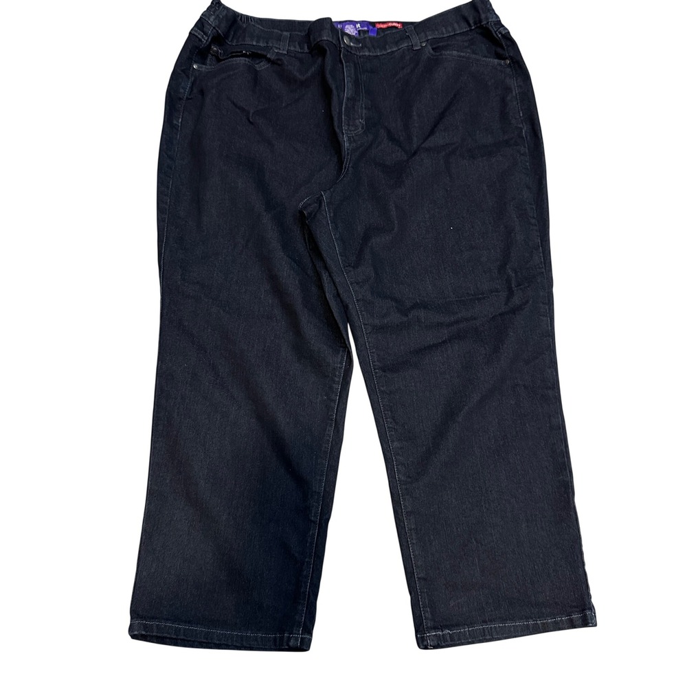 RightFit by Catherines Jeans 22WP Dark Wash Moderately Curvy Petite Plus Size‎